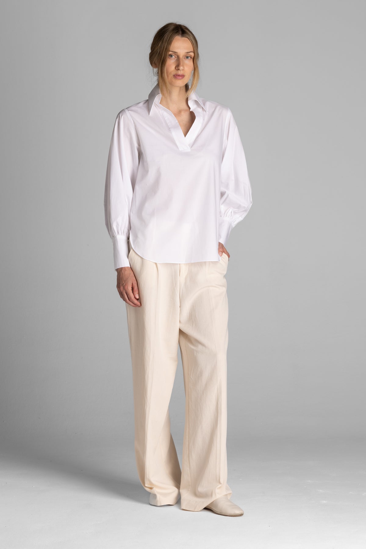 Sabina Poplin Blouse