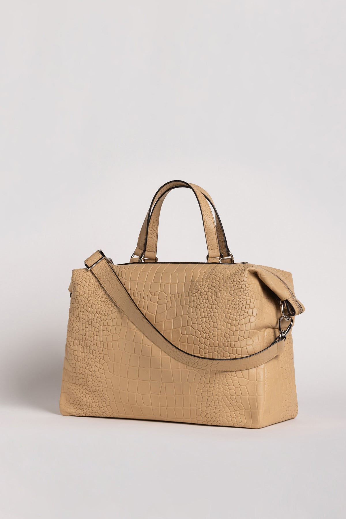 Urbino handbag croc embossed leather