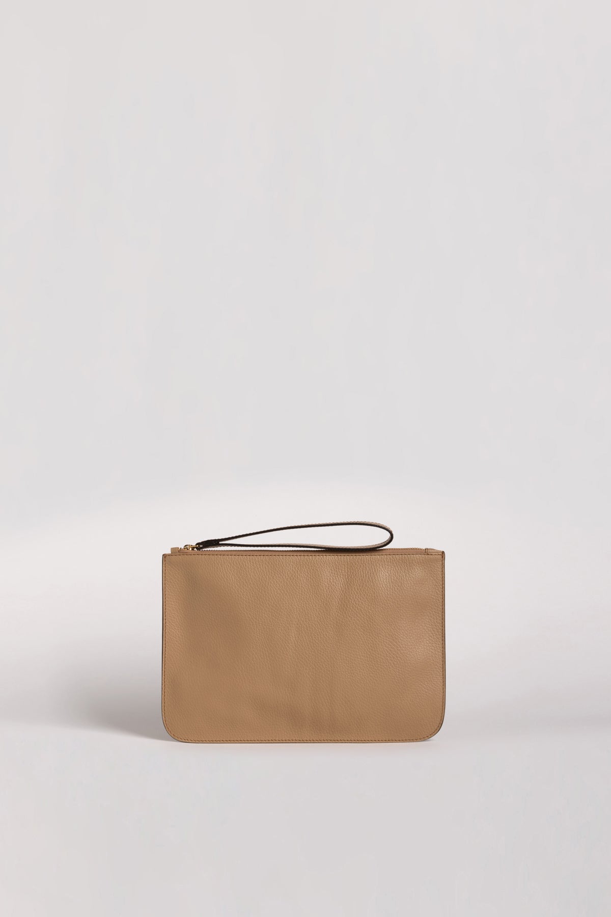 Urbino clutch pebble grain leather