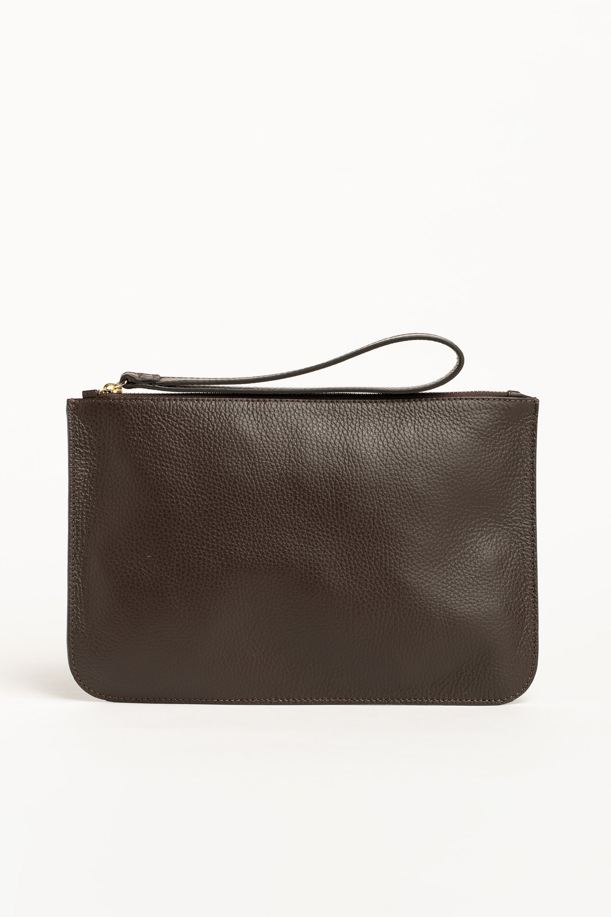 Urbino clutch pebble grain leather