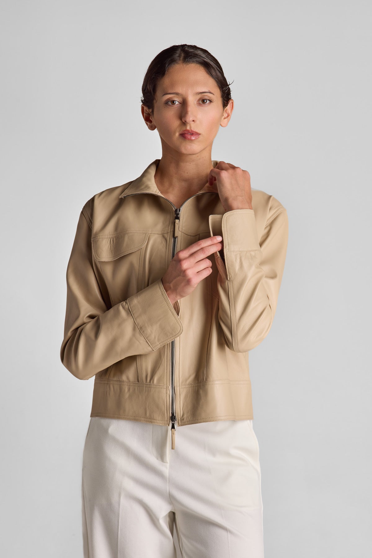 Trionfale Leather Jacket