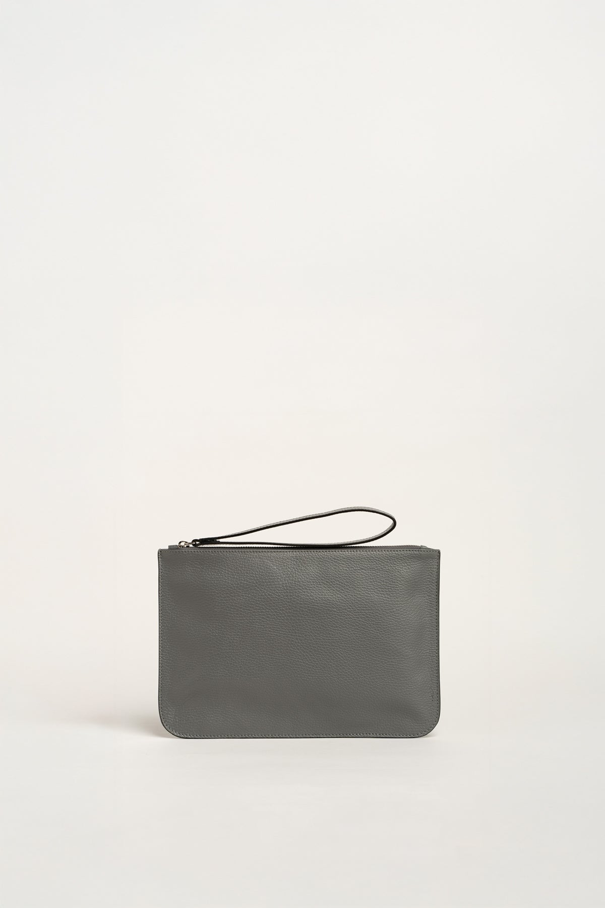 Urbino clutch pebble grain leather