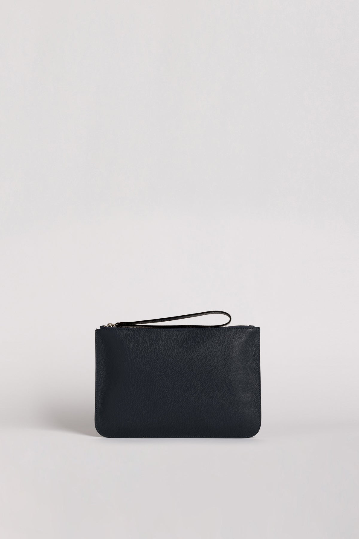 Urbino clutch pebble grain leather