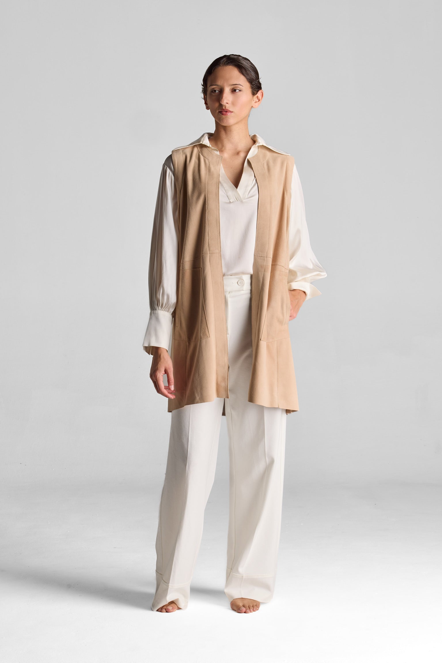 Ludovisi Suede spolverino vest