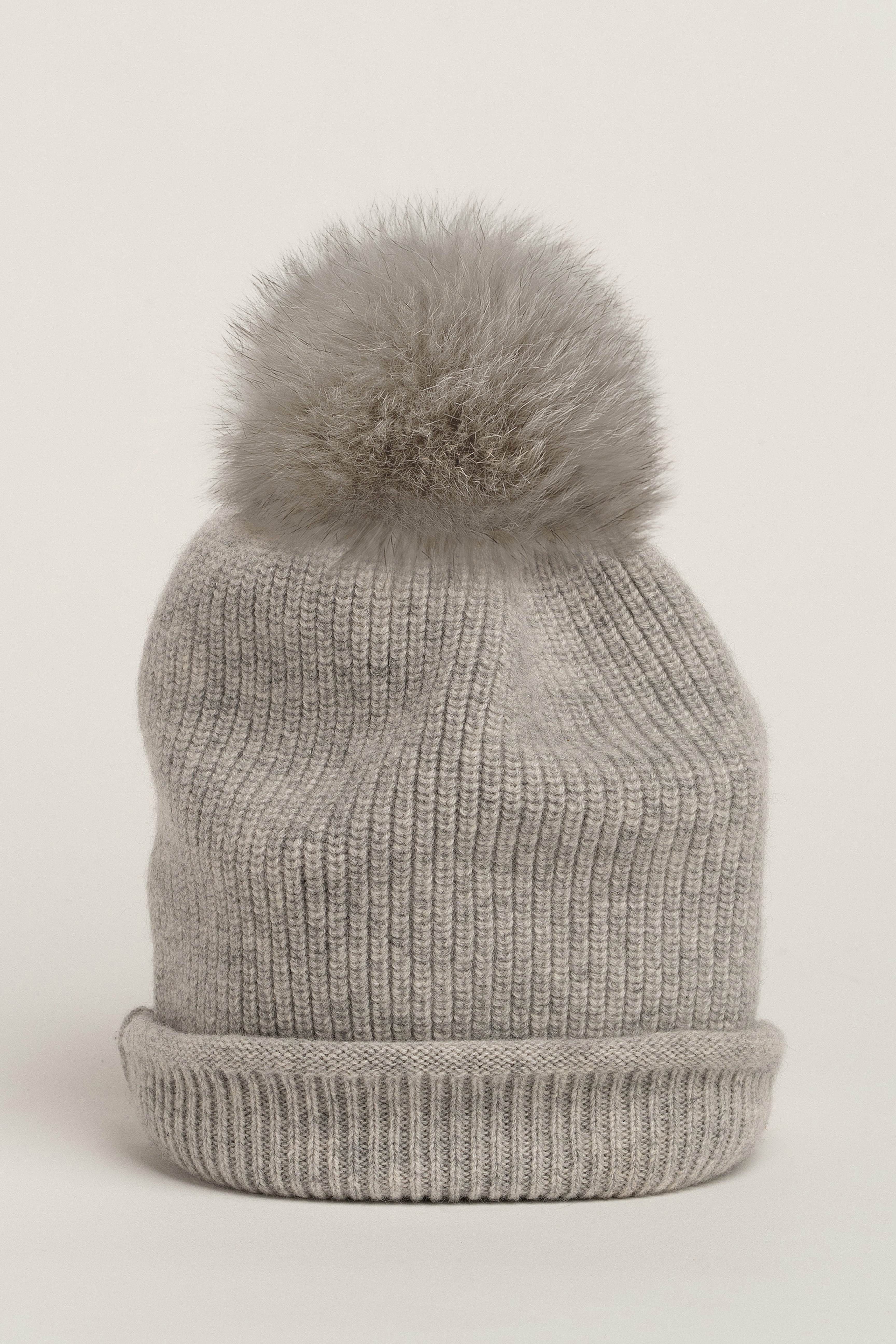 Bolzano Cashmere Cap with pom pom
