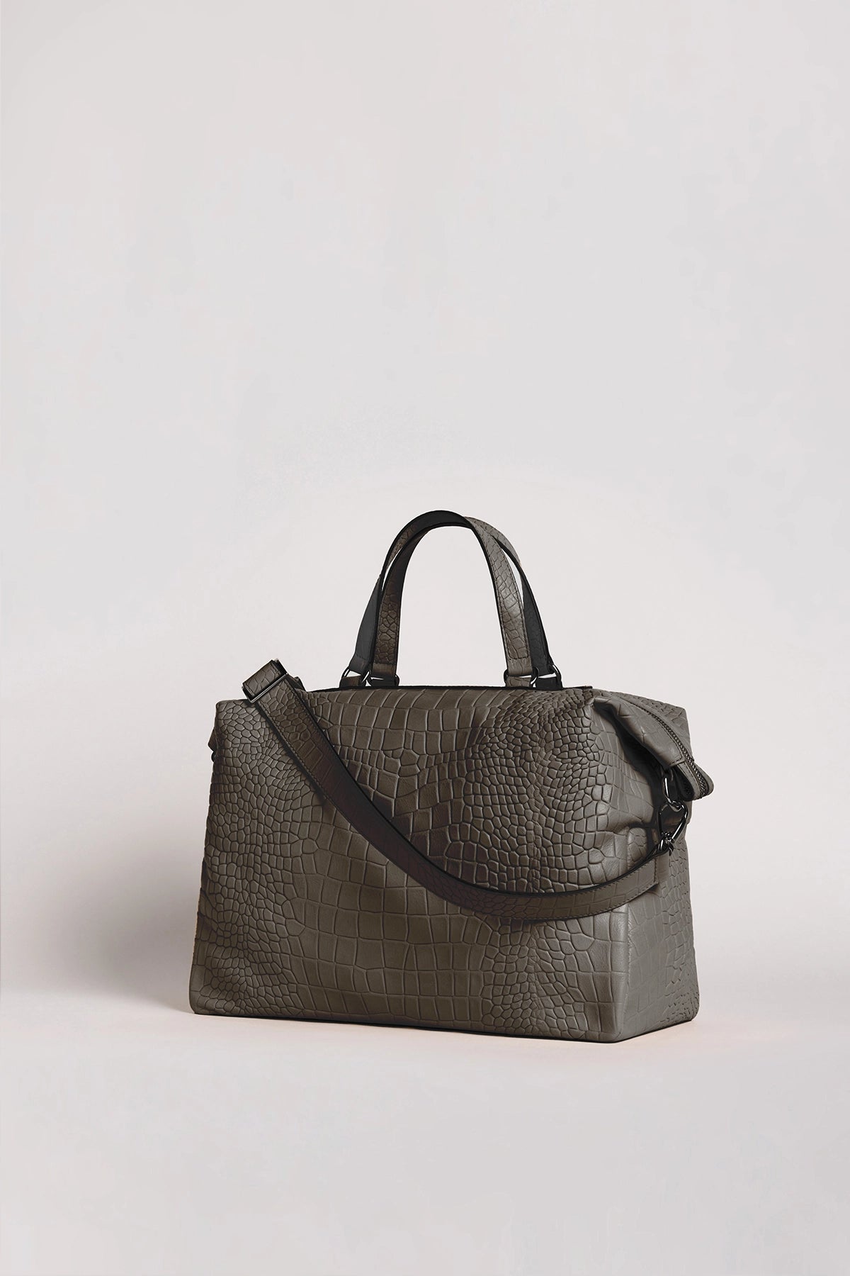 Urbino handbag croc embossed leather